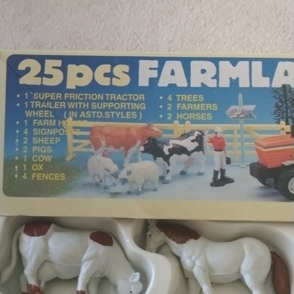 Boley Toys Boley Farmland Playset 25 Pieces Complete Vintage In